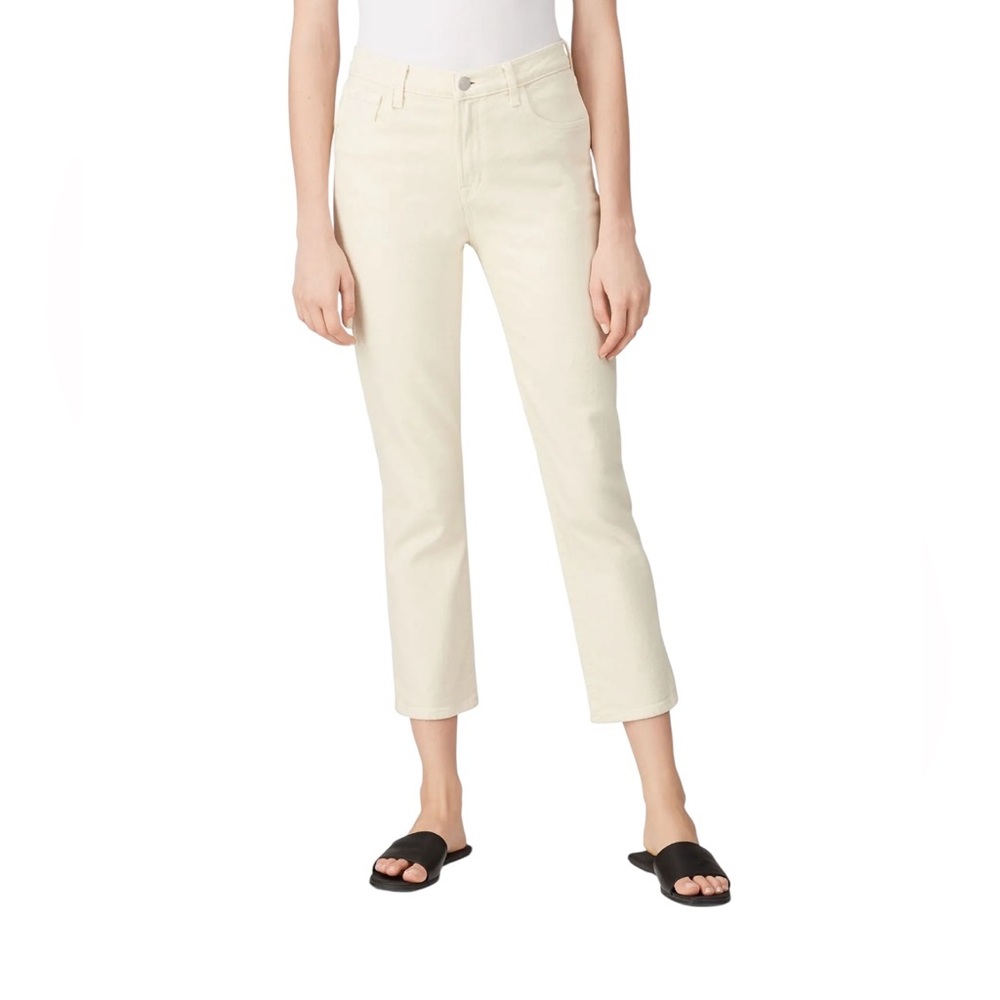 J BRAND - Cream Ruby High Rise Crop Jeans - Size 32 - Picture 2 of 13